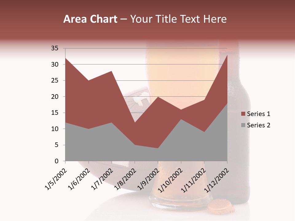 Beer Bottle Condensation Cutout PowerPoint Template