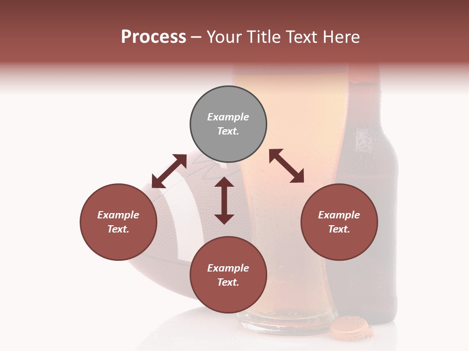 Beer Bottle Condensation Cutout PowerPoint Template