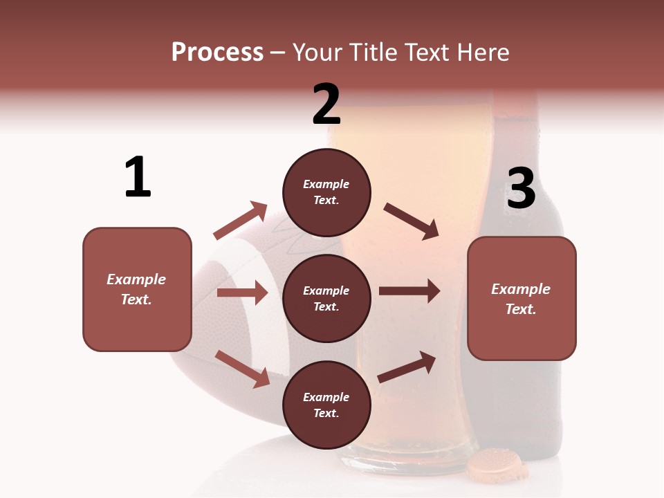 Beer Bottle Condensation Cutout PowerPoint Template