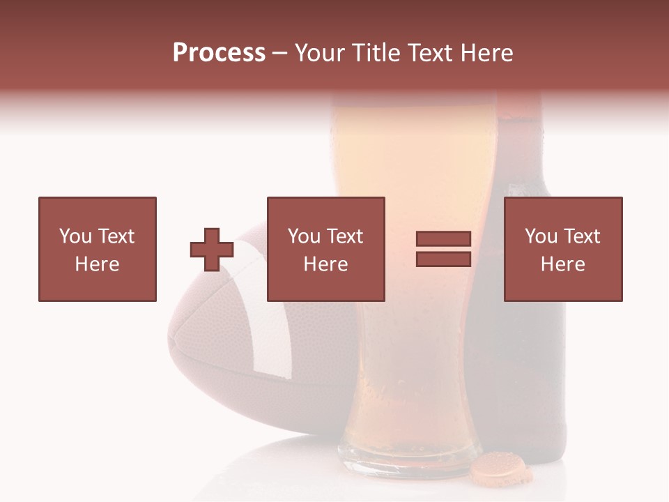 Beer Bottle Condensation Cutout PowerPoint Template
