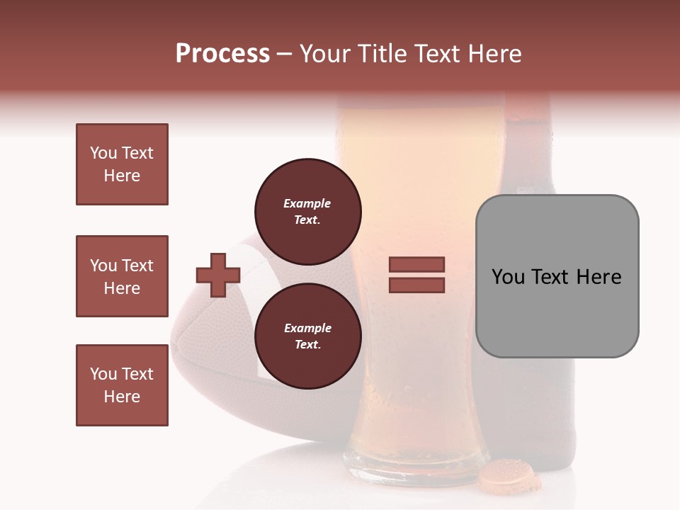 Beer Bottle Condensation Cutout PowerPoint Template