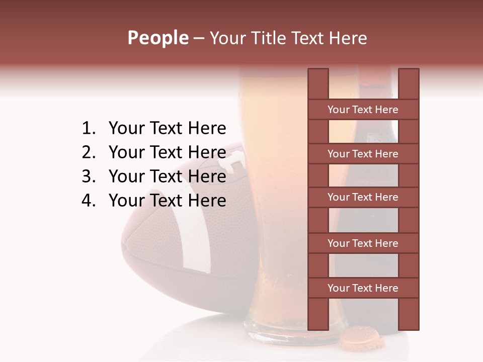 Beer Bottle Condensation Cutout PowerPoint Template