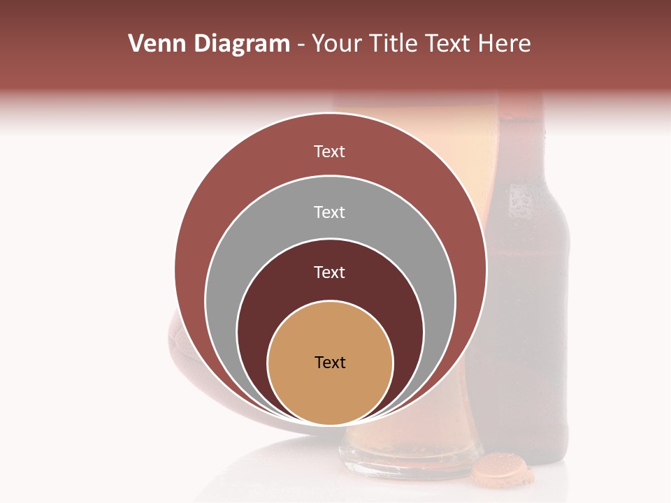 Beer Bottle Condensation Cutout PowerPoint Template