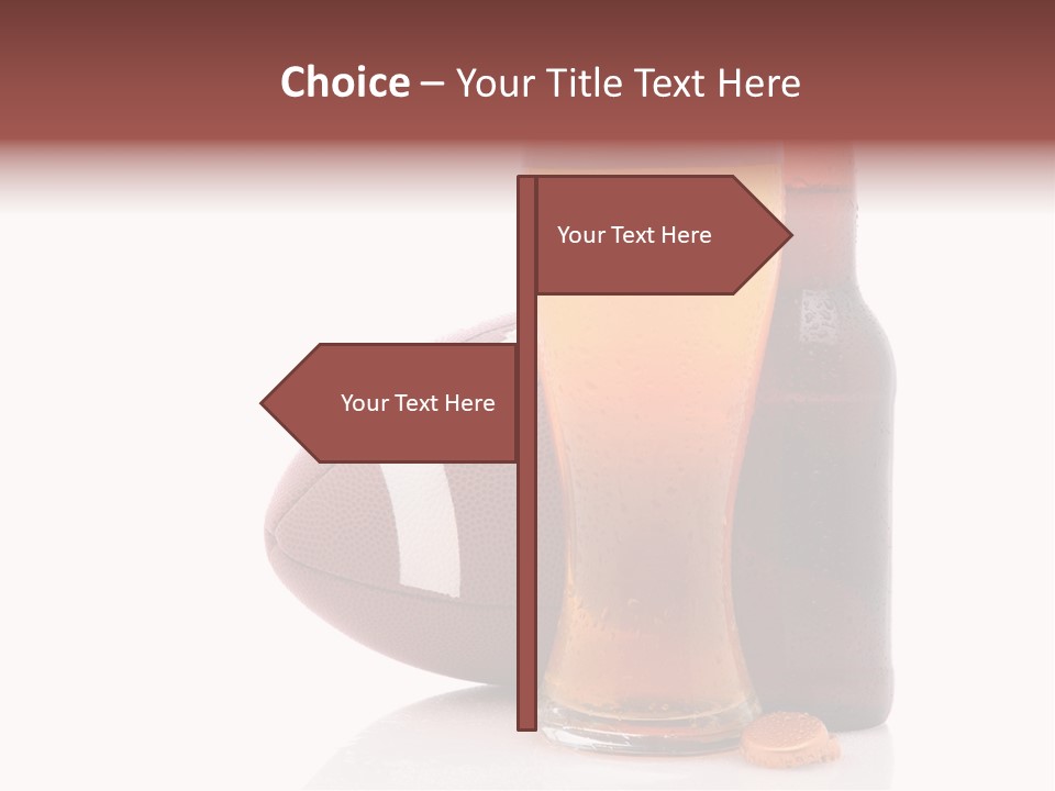 Beer Bottle Condensation Cutout PowerPoint Template