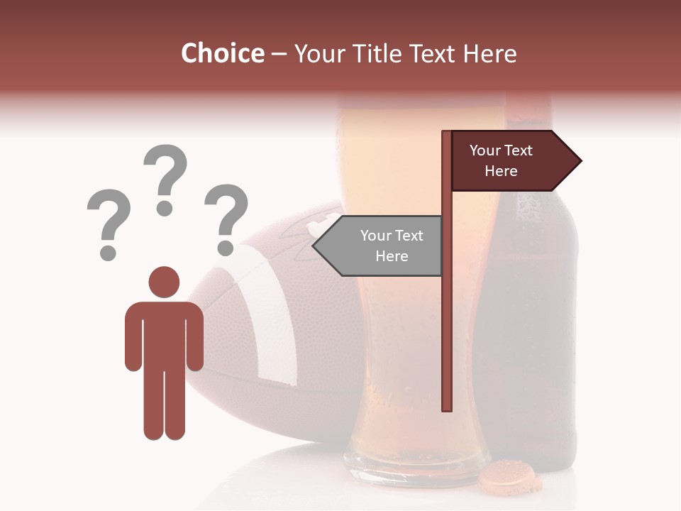 Beer Bottle Condensation Cutout PowerPoint Template