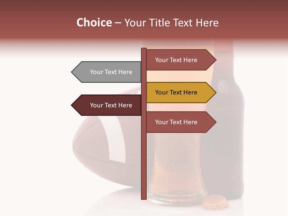 Beer Bottle Condensation Cutout PowerPoint Template