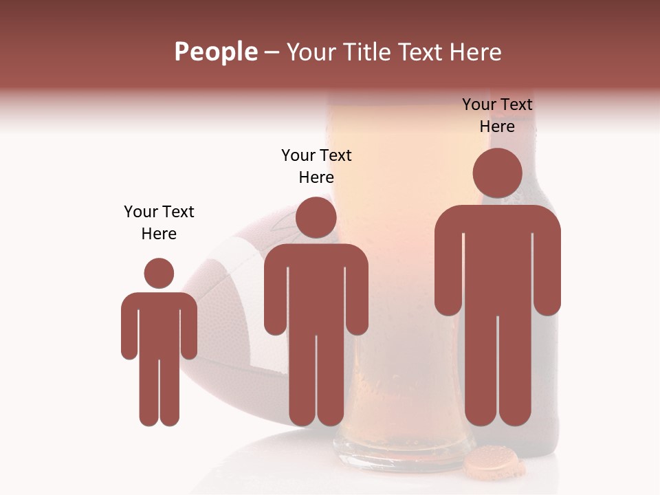 Beer Bottle Condensation Cutout PowerPoint Template
