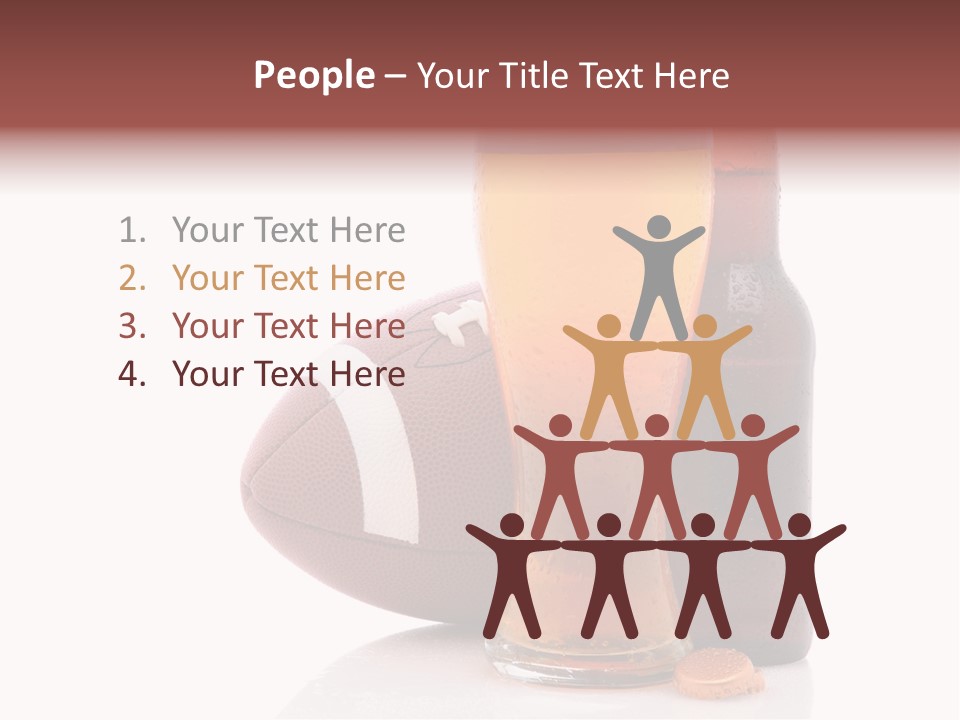 Beer Bottle Condensation Cutout PowerPoint Template