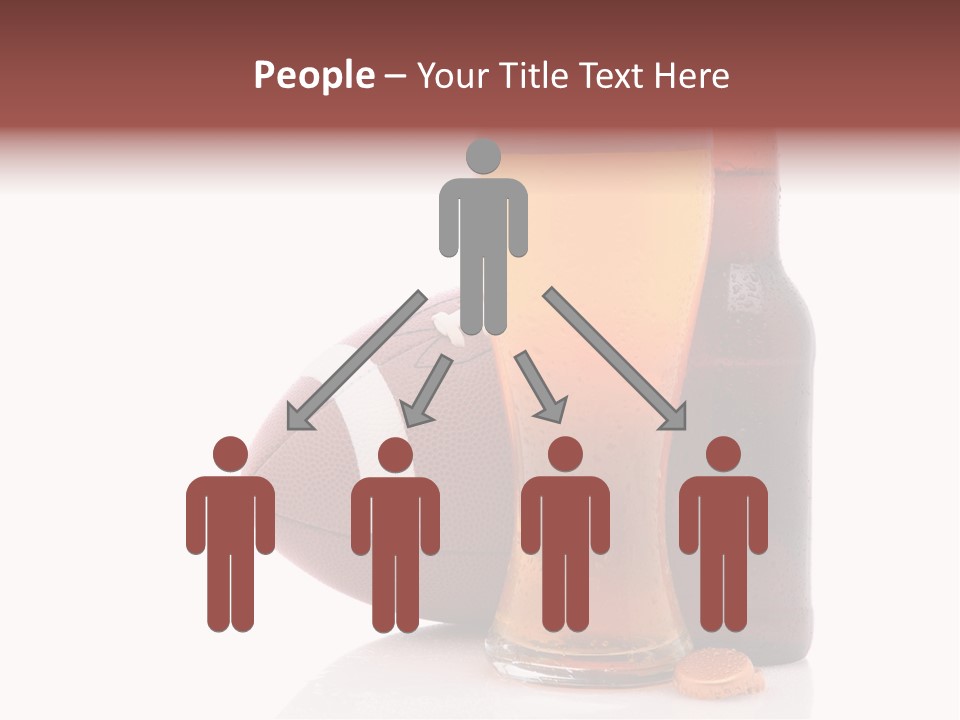 Beer Bottle Condensation Cutout PowerPoint Template