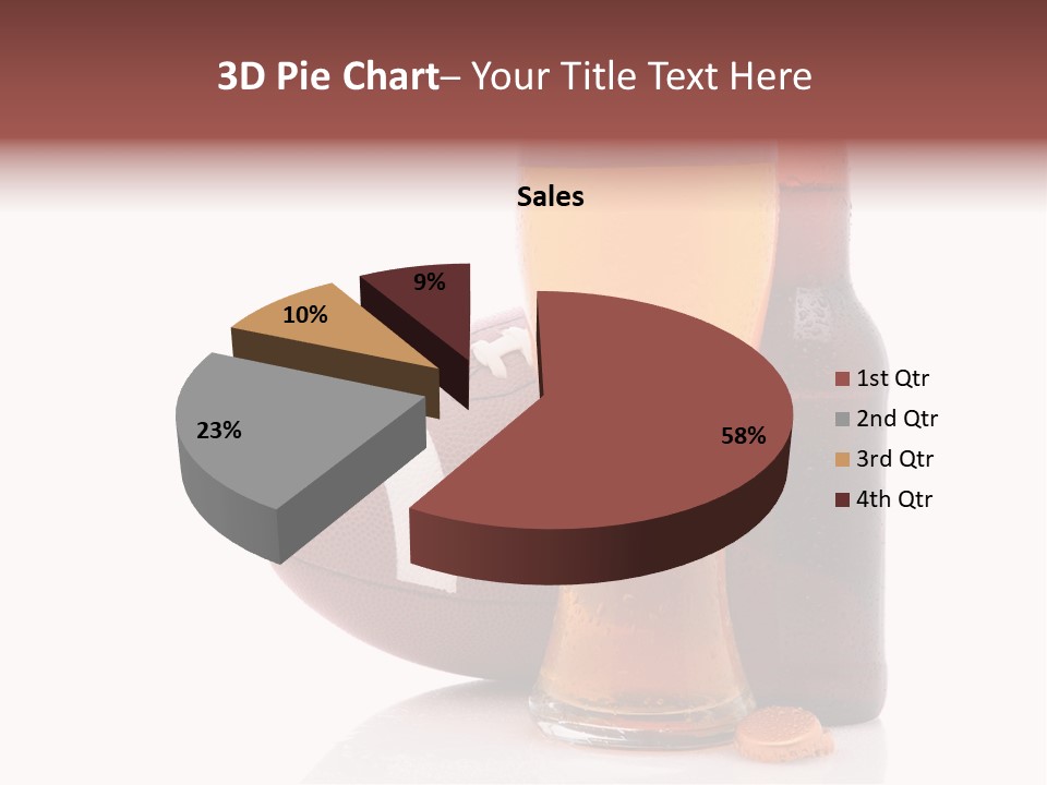 Beer Bottle Condensation Cutout PowerPoint Template