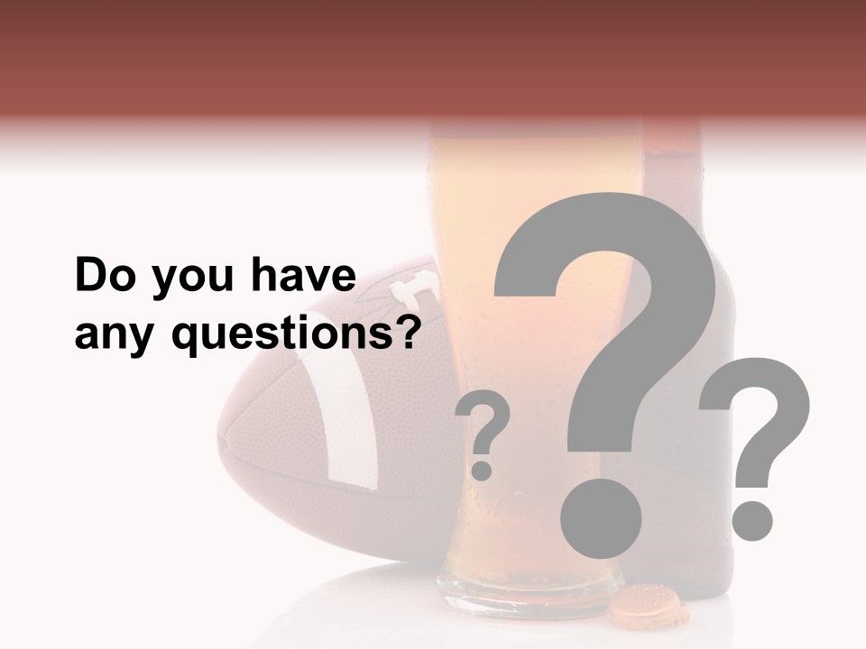 Beer Bottle Condensation Cutout PowerPoint Template