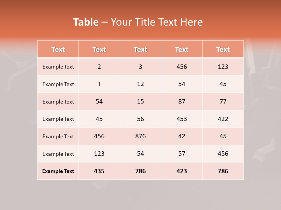 Gym  Fitness Center PowerPoint Template