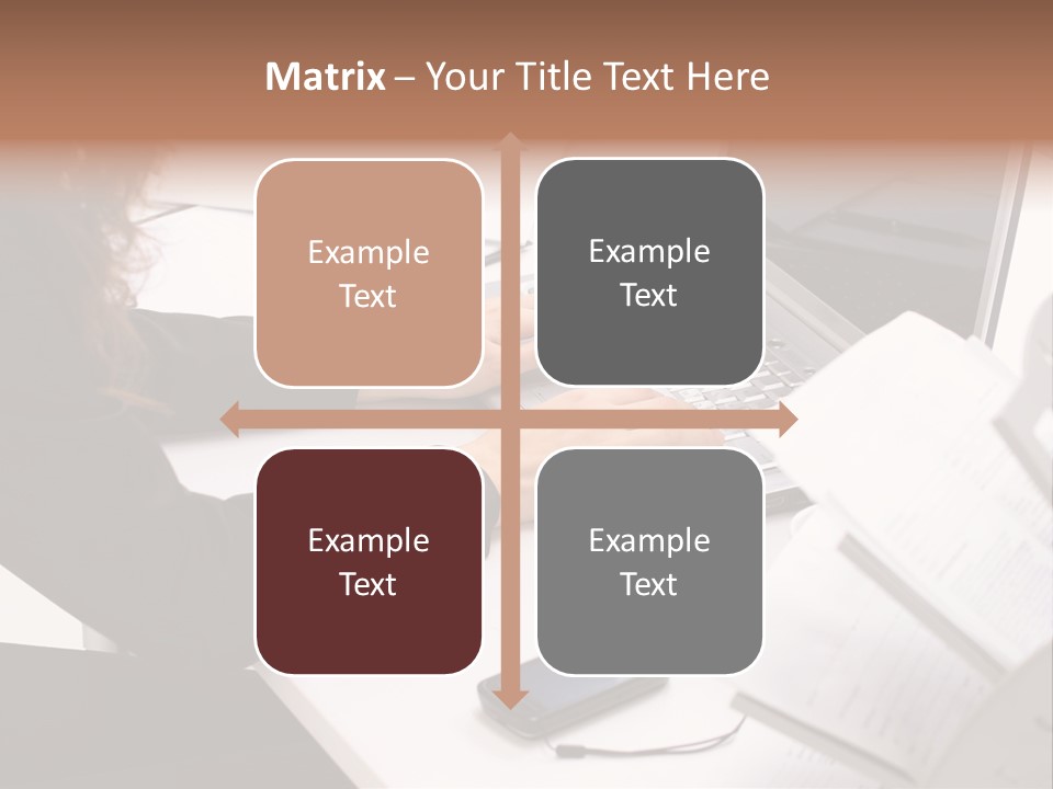 Closeup Busy Device PowerPoint Template