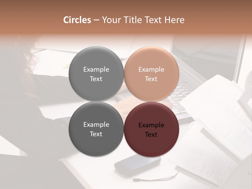 Closeup Busy Device PowerPoint Template