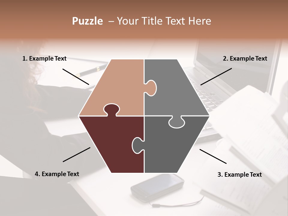 Closeup Busy Device PowerPoint Template