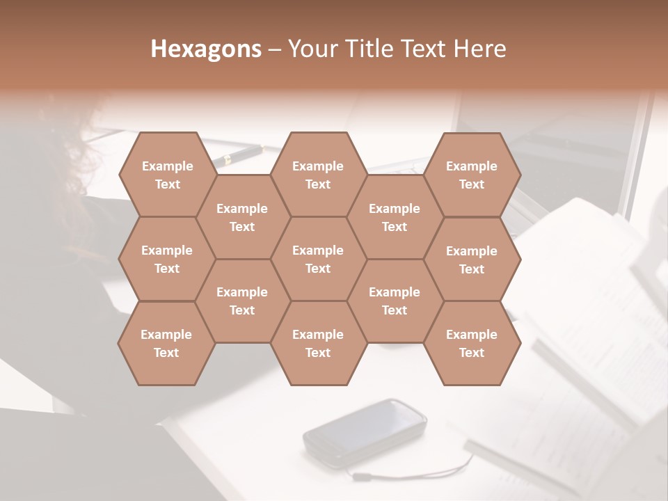 Closeup Busy Device PowerPoint Template