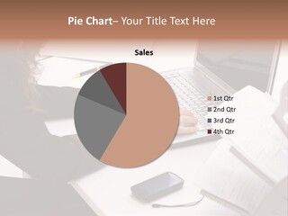 Closeup Busy Device PowerPoint Template