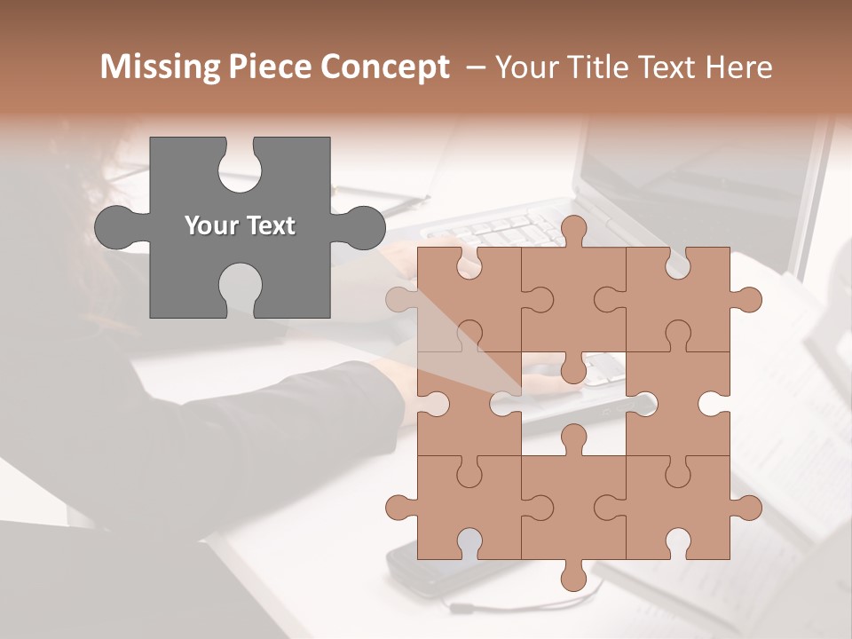Closeup Busy Device PowerPoint Template