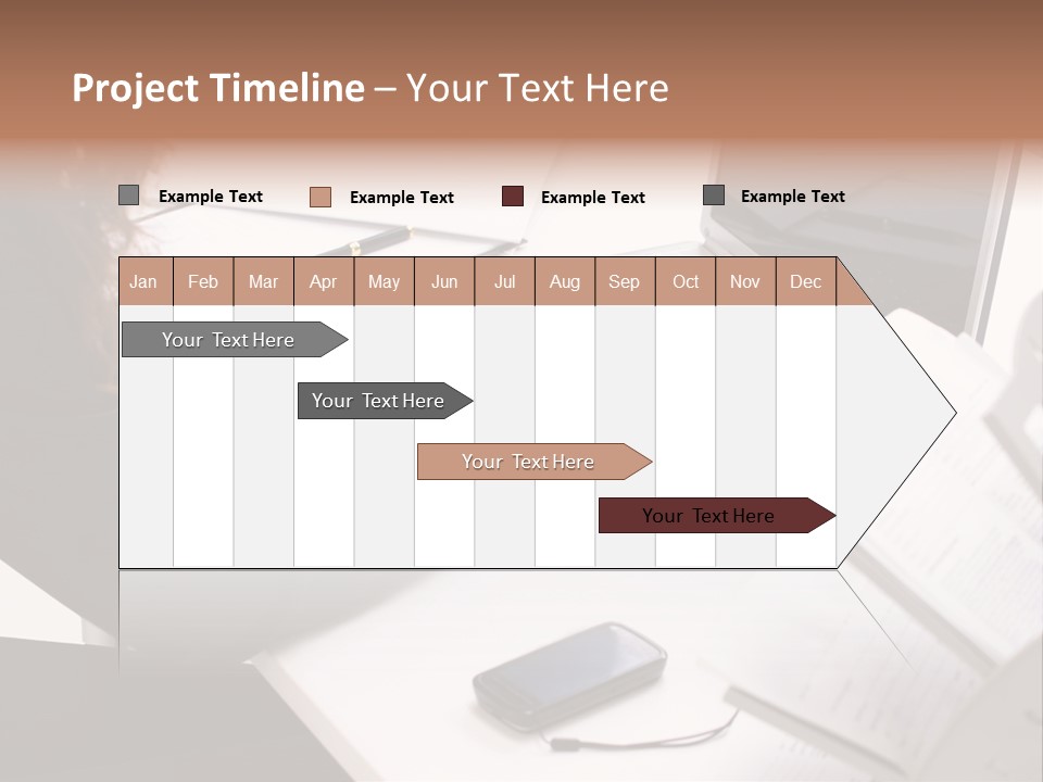 Closeup Busy Device PowerPoint Template