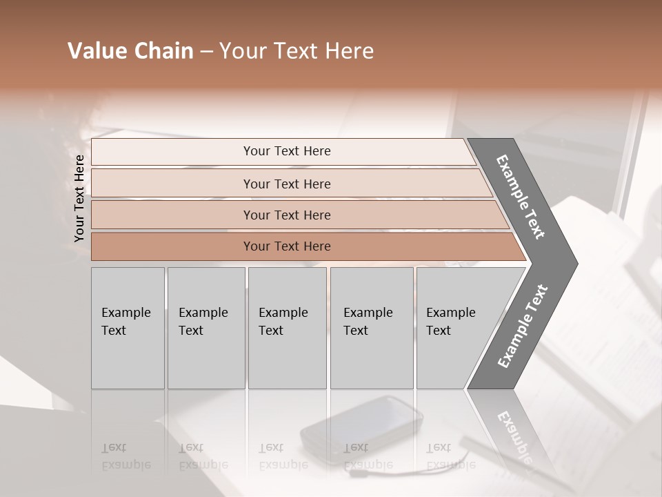 Closeup Busy Device PowerPoint Template