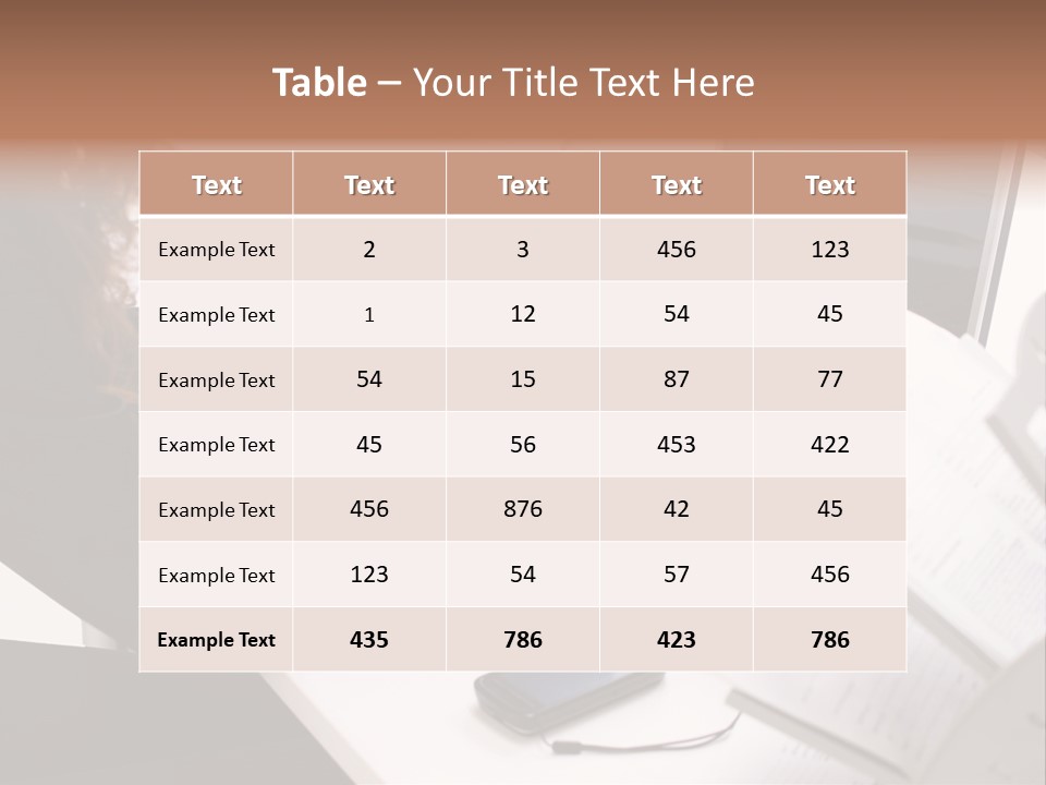 Closeup Busy Device PowerPoint Template