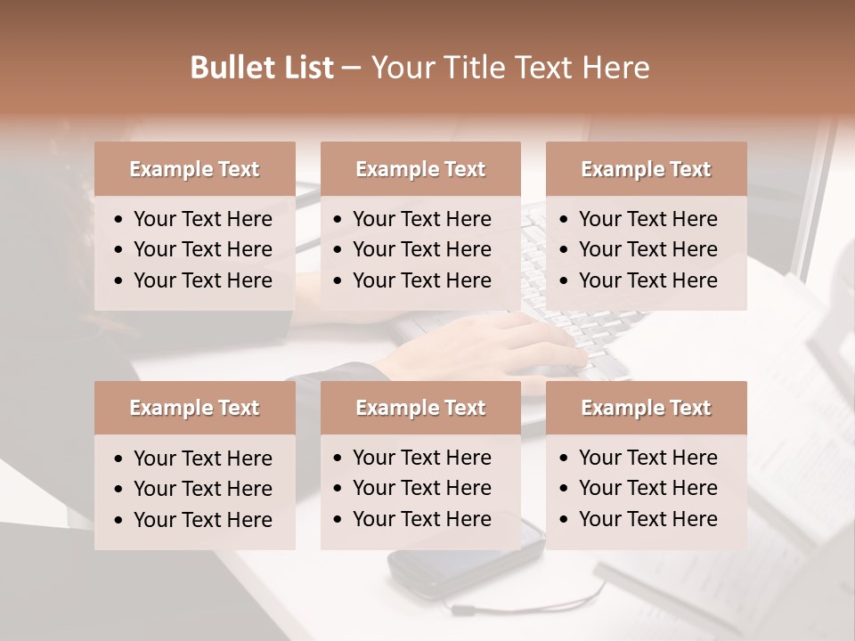 Closeup Busy Device PowerPoint Template