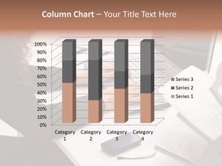 Closeup Busy Device PowerPoint Template