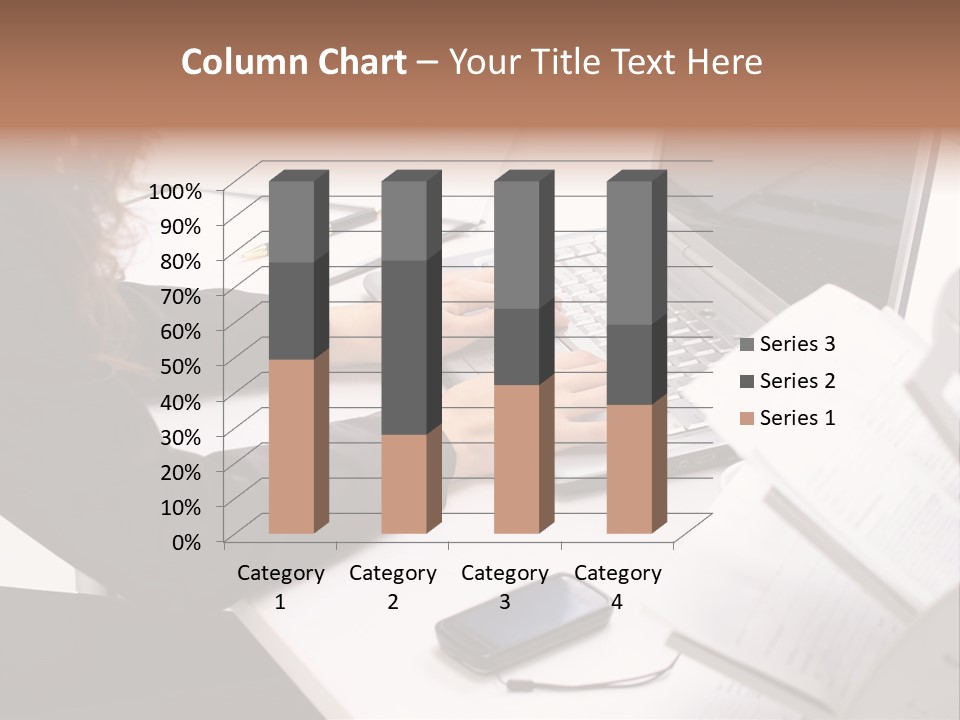 Closeup Busy Device PowerPoint Template