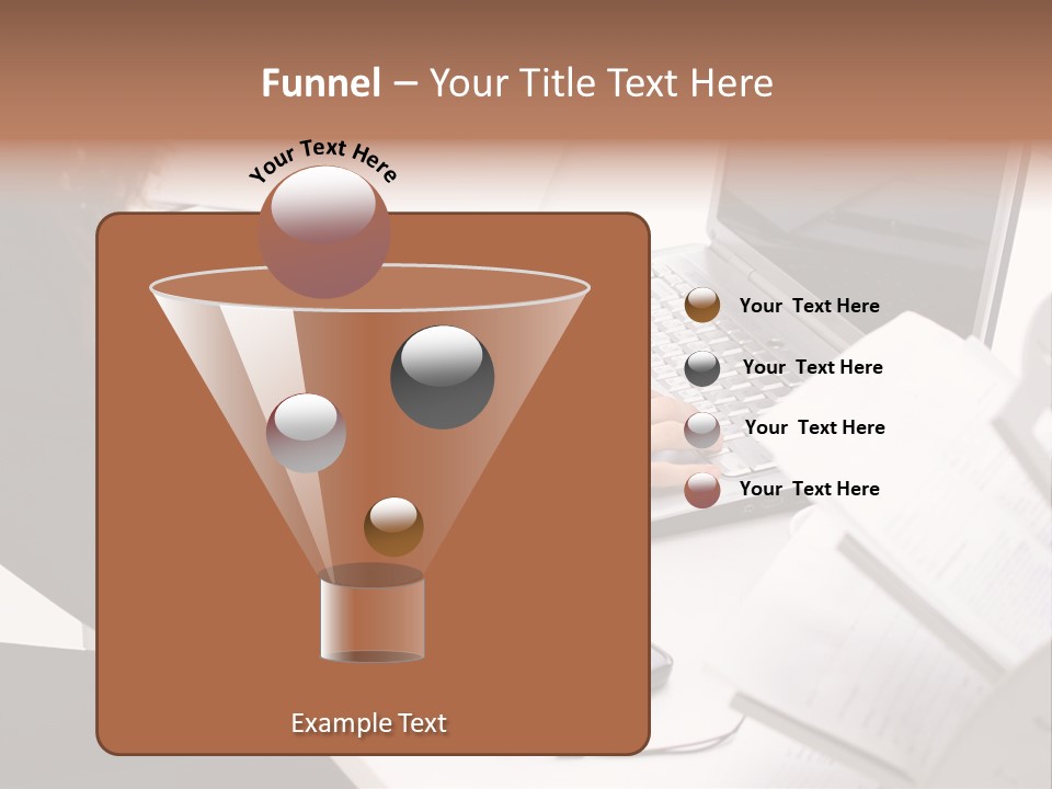 Closeup Busy Device PowerPoint Template