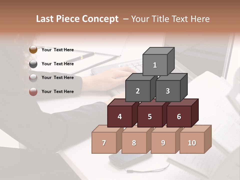 Closeup Busy Device PowerPoint Template
