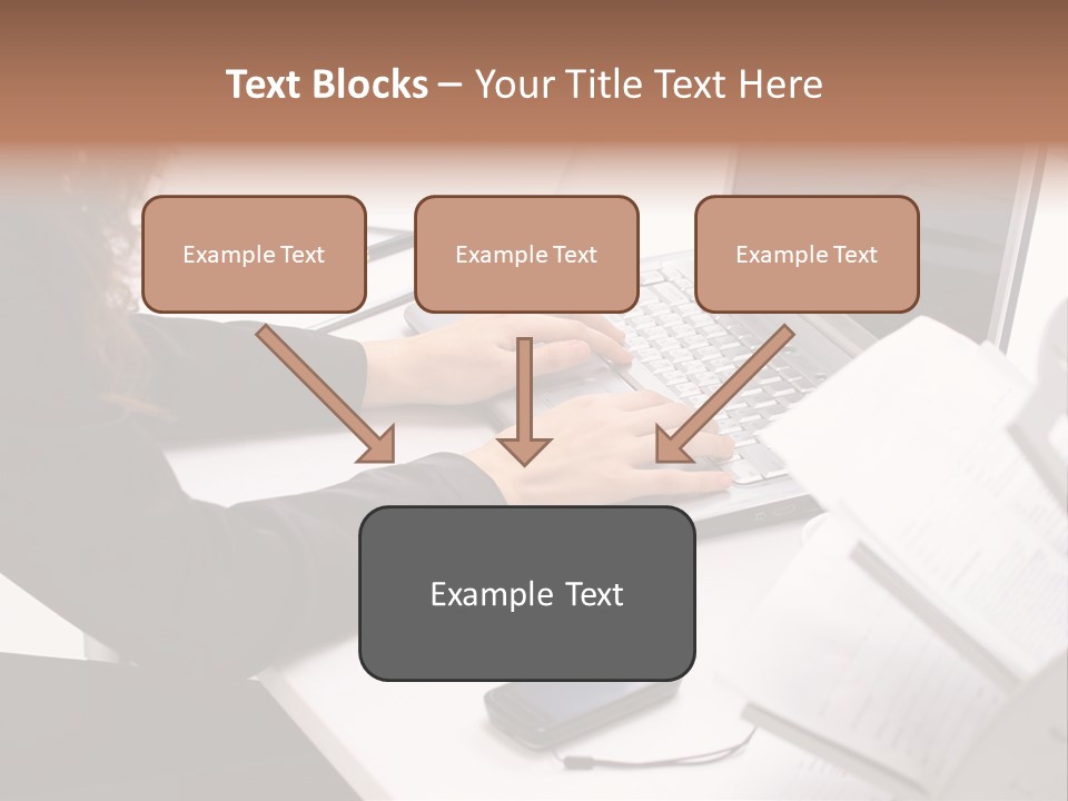 Closeup Busy Device PowerPoint Template