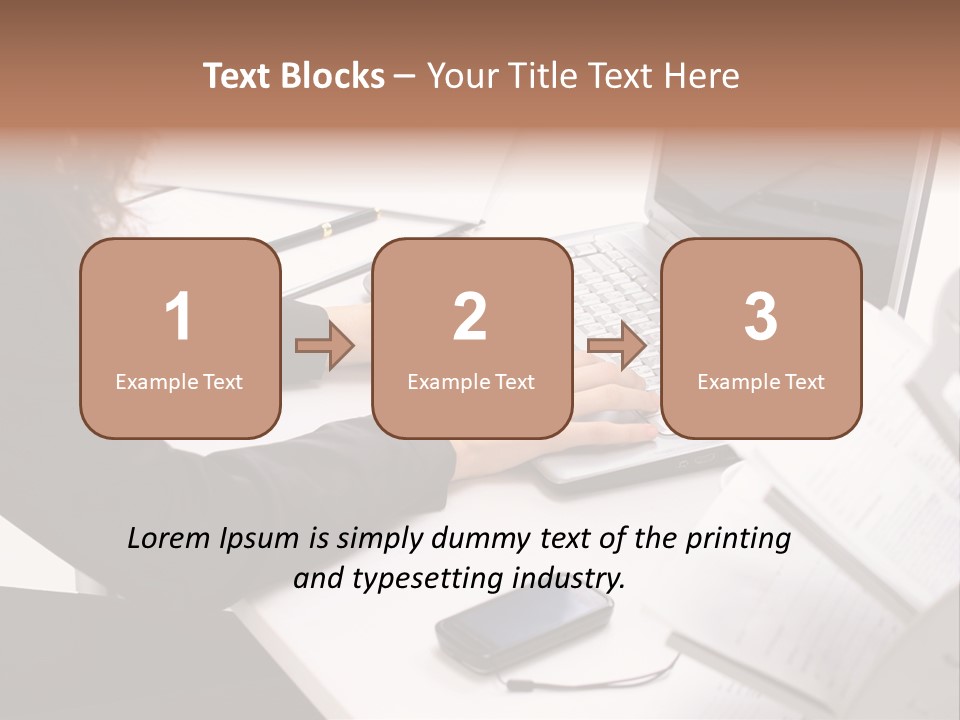 Closeup Busy Device PowerPoint Template