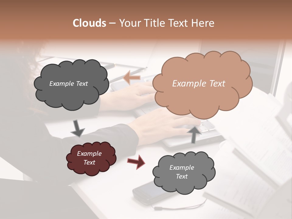 Closeup Busy Device PowerPoint Template