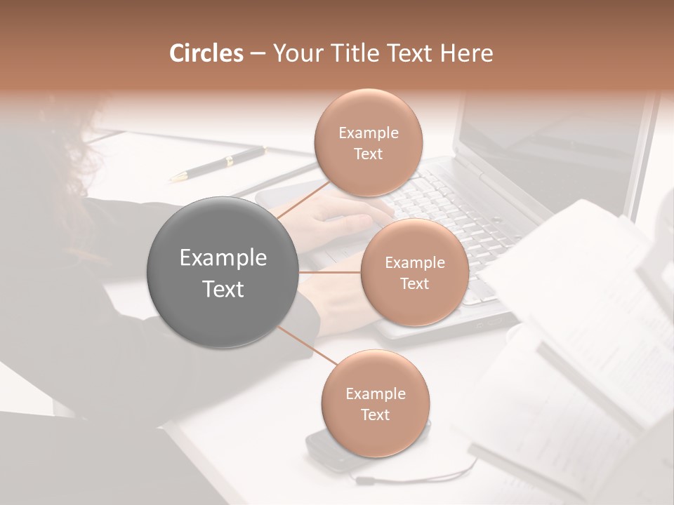 Closeup Busy Device PowerPoint Template