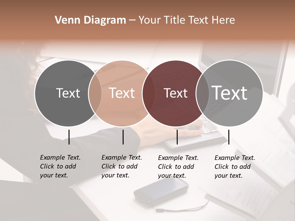 Closeup Busy Device PowerPoint Template