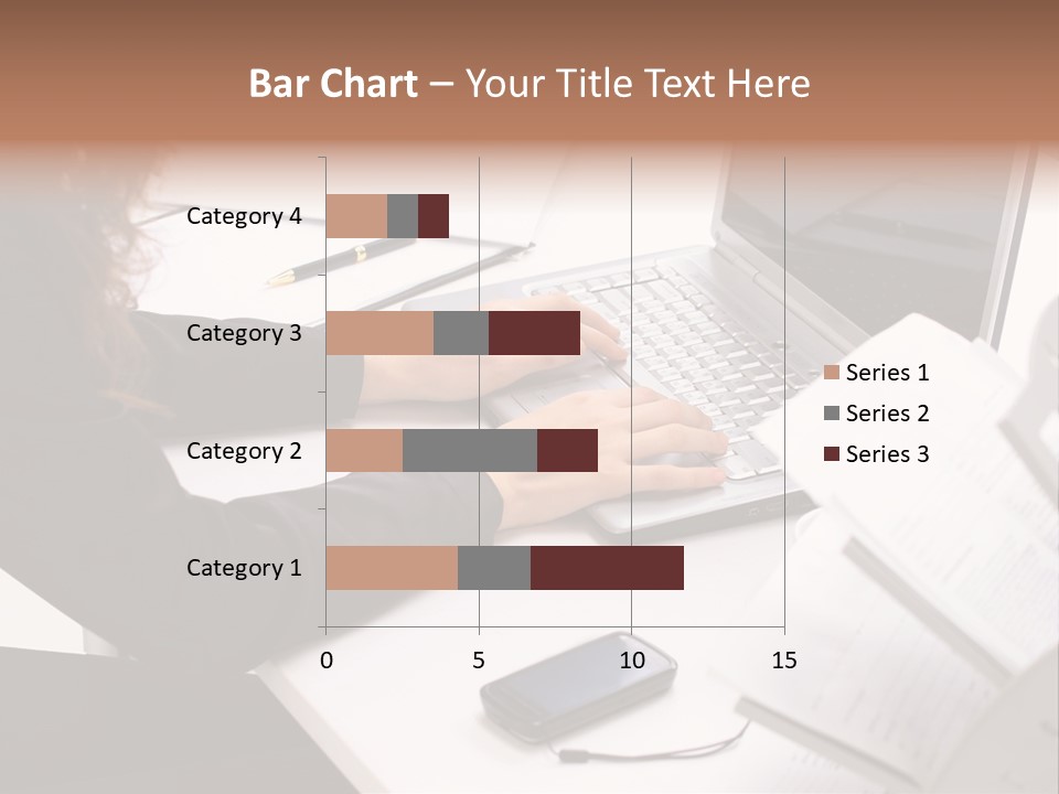 Closeup Busy Device PowerPoint Template