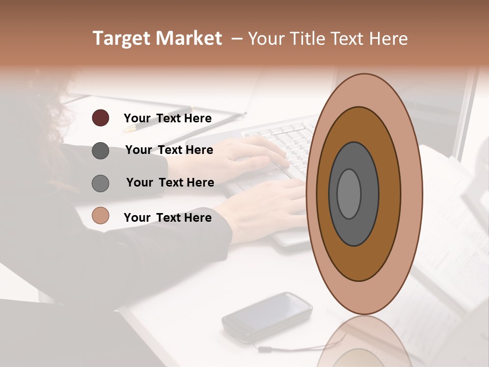 Closeup Busy Device PowerPoint Template