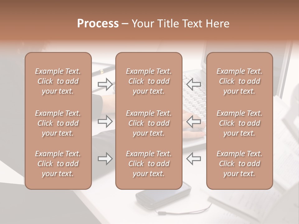 Closeup Busy Device PowerPoint Template
