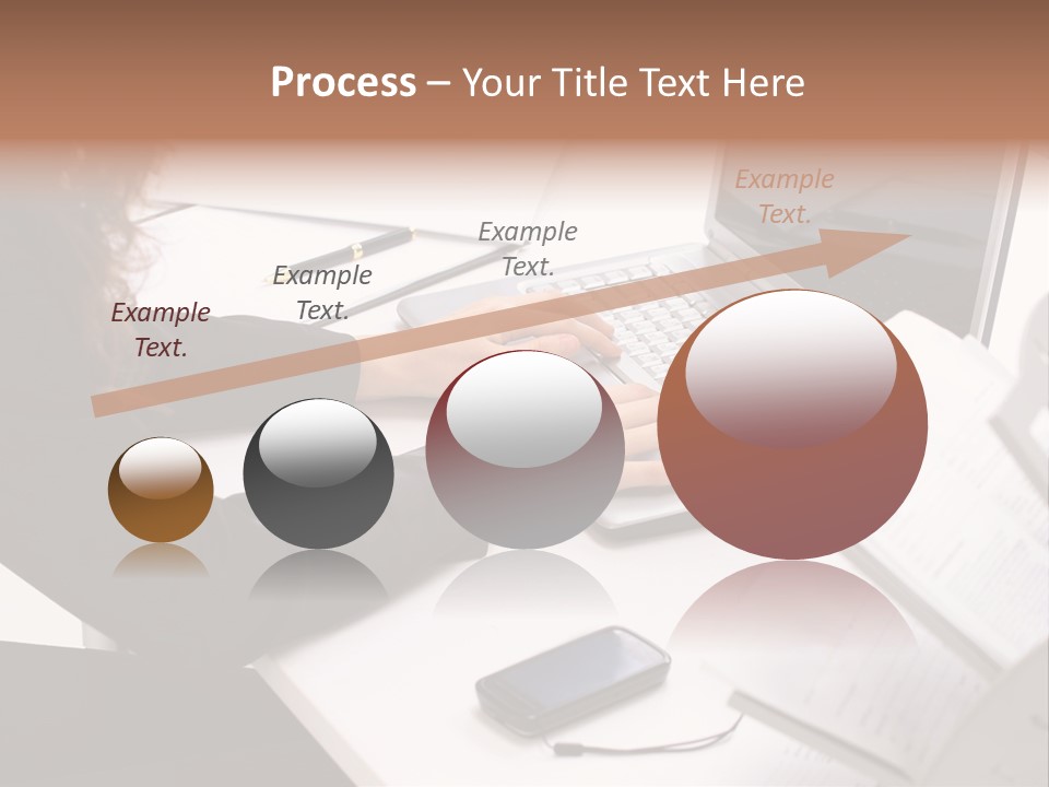 Closeup Busy Device PowerPoint Template