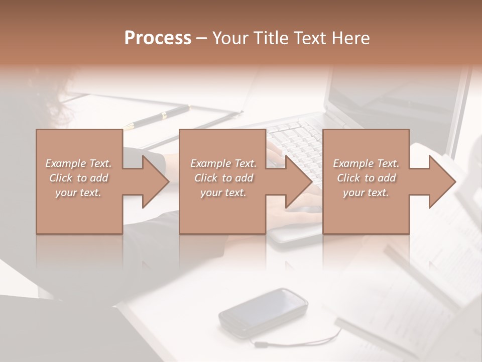 Closeup Busy Device PowerPoint Template