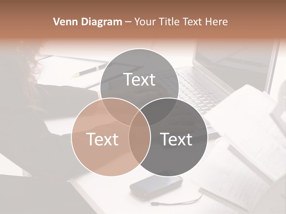 Closeup Busy Device PowerPoint Template