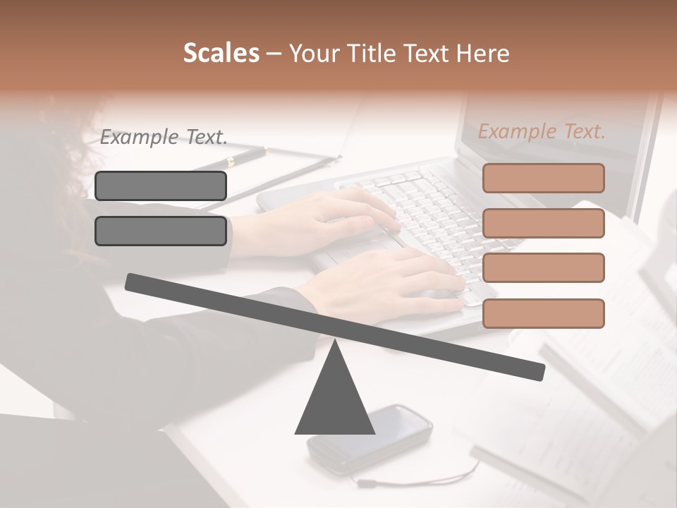 Closeup Busy Device PowerPoint Template