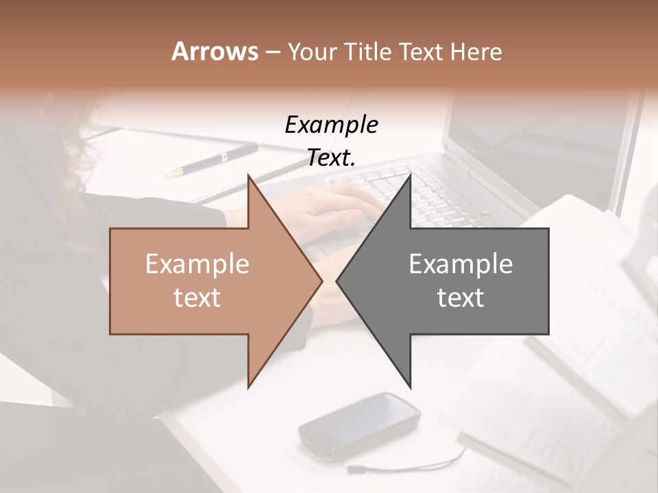 Closeup Busy Device PowerPoint Template