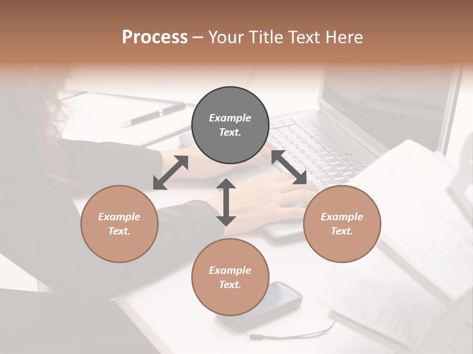 Closeup Busy Device PowerPoint Template