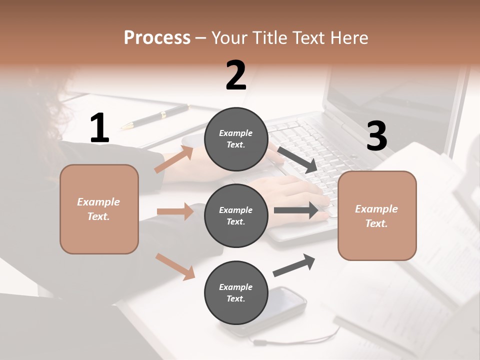 Closeup Busy Device PowerPoint Template