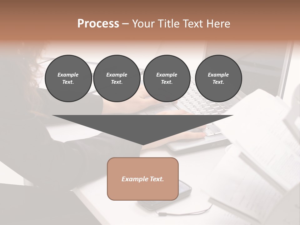 Closeup Busy Device PowerPoint Template