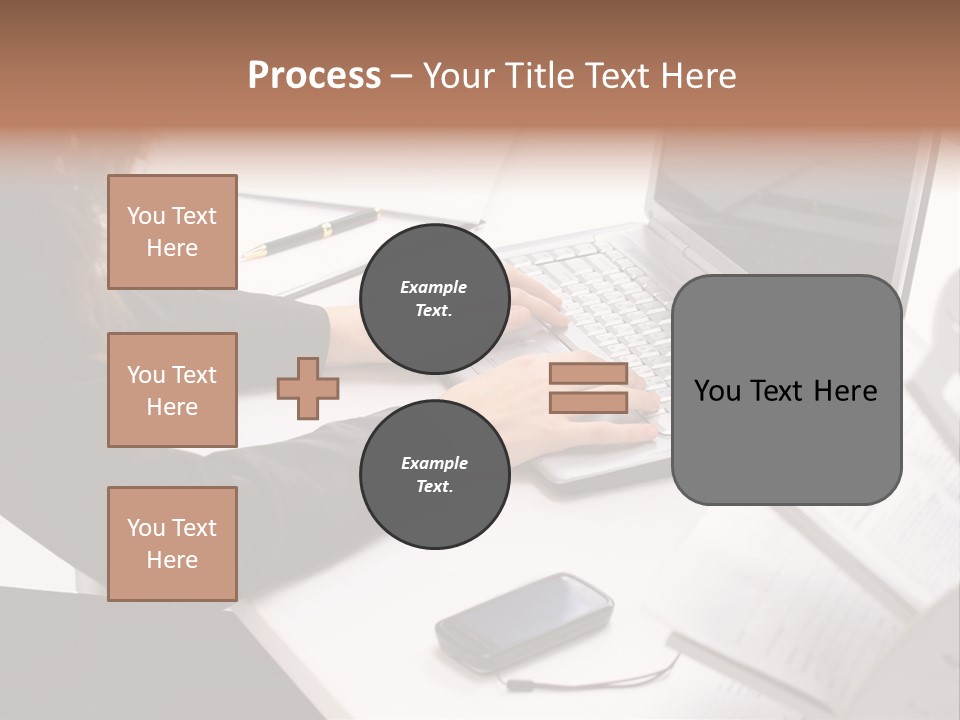 Closeup Busy Device PowerPoint Template