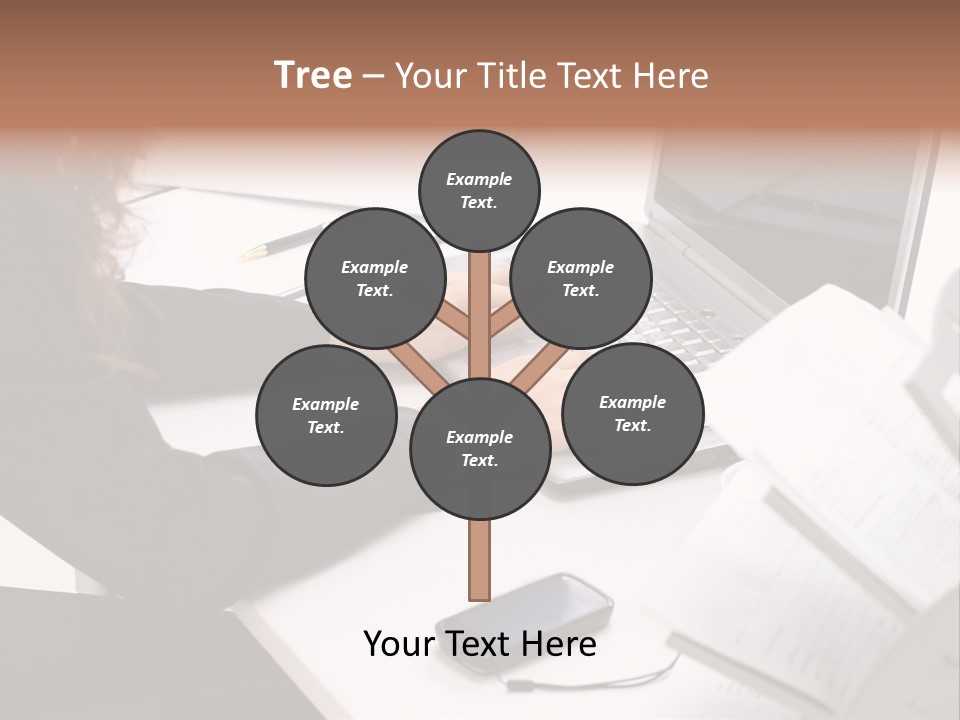 Closeup Busy Device PowerPoint Template