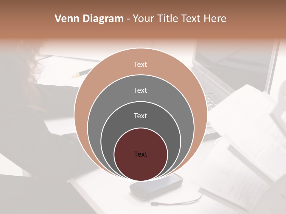 Closeup Busy Device PowerPoint Template