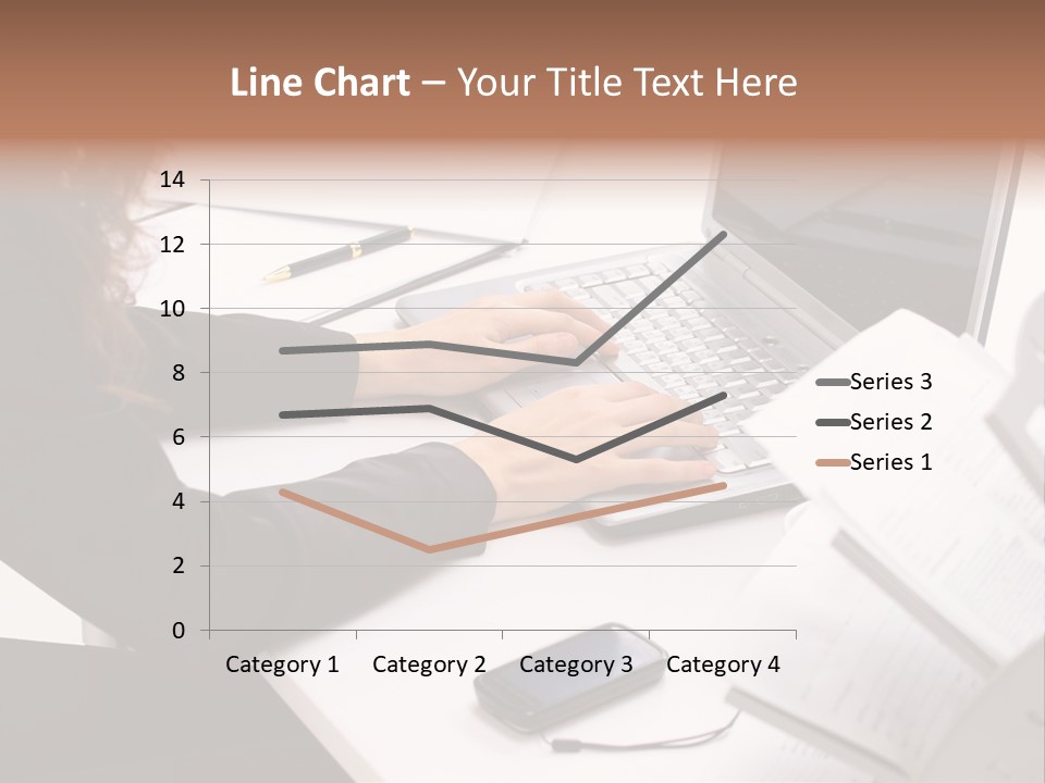 Closeup Busy Device PowerPoint Template